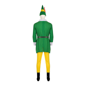 Disfraz de elfo navideño para cosplay, túnica verde, pantalones amarillos, traje de fiesta de Halloween para hombres y mujeres - Product Image 4