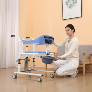 Chaise de transfert de patient à levage hydraulique pour fauteuil roulant, pour personnes âgées et handicapées, aide au transfert de patient de position assise à <span class=keywords><strong>debout</strong></span> - Product Image 1