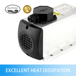 Zhong Hua มอเตอร์แกนหมุนสายพานสี่เหลี่ยมระบายความร้อนด้วยอากาศ ER25 4KW 220V/380V 18000rpm สำหรับเราเตอร์เครื่องแกะสลัก CNC - Product Image 3