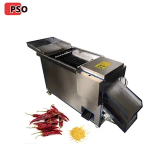 Dry Pepper Chilli Slicer Cutting Pepper Seed Removal Machine Separating Chilli Seeds Removing Machine