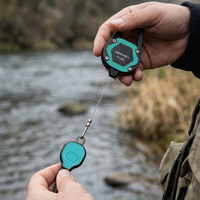 Coupe-ligne de pêche rétractable en métal, portable, étanche, accessoire de pêche promotionnel, avec clip sécurisé pour une coupe rapide