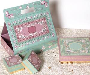 Butterfly Blue <strong>Empty</strong> Sweet Boxes Ramadan Pastel Elegance <strong>Hamper</strong> Set Christmas Candy Dessert Packaging Custom Snack <strong>Box</strong> - Product Image 2