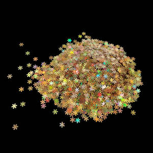 क्रिसमस चमक सेक्विन क्रिसमस पेड़ों हिमपात का एक खंड मिकी माउस आकार चमकती रंगीन मिश्रित चमक पाउडर - Product Image 2