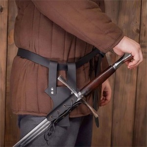 Étui de sabre médiéval européen en cuir PU, attache en corde, pour LARP, jeu de rôle, fête, sangle de sabre, usage adulte - Product Image 1