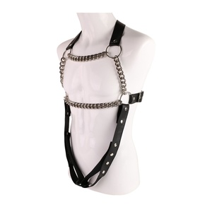 Juego de Bondage de Cuero SM, Correa Ajustable para la Espalda, Cadena, Esposas, Juego de Bondage para Cama, Juguetes de Bondage Masculinos, Venta al Por Mayor - Product Image 3
