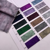 Tissu en cuir PU craquelé multicolore pour sacs, chaussures, canapés, matériau en cuir synthétique, vente en gros, OEM personnalisé