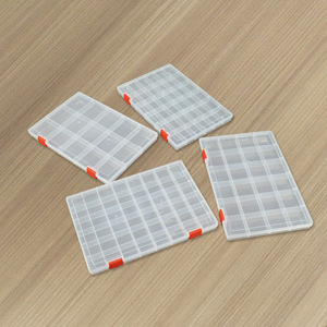 Plastic <b>Storage</b> <b>Box</b> 24 36 Compartment Rectangular Office Organizer With Lid For <b>Small</b> Parts Hardware Accessories Display - Product Image 1