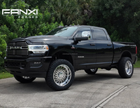 Jantes noires brillantes découpées 20x10 22x12 24x12 24x14 26x14 26x16 6x135 6x139.7 8x165.1 8x170 8x180 pour pick-up Chevy GMC Ford Ram