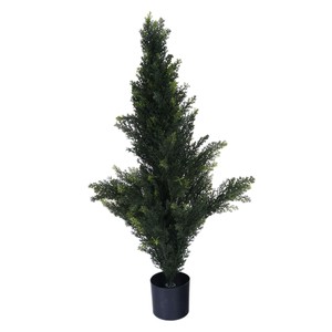 <span class=keywords><strong>Ciprés</strong></span> Artificial Realista de 90-150 cm en Maceta, Simulación de Pino Cedro, Topiario para Decoración Interior y Exterior del Hogar, Oficina y Jardín, Resistente a los Rayos UV - Product Image 5