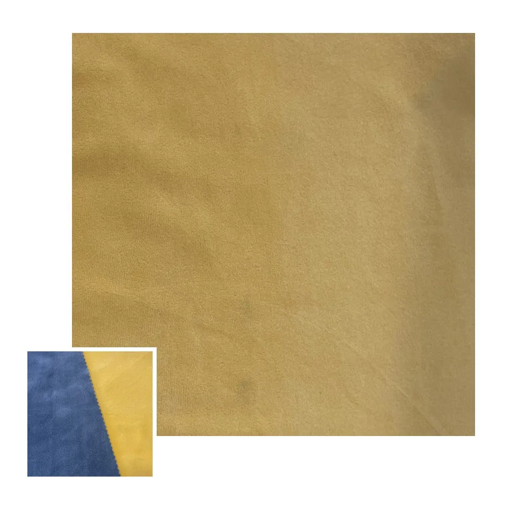Tissu polaire en velours super doux pour robe, tissu à capuche jaune, 280 g/m²