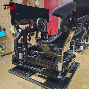 aluminium simulateur de cockpit de course siège voiture conduite simulateur de course jeu de cockpit simulateur de course - Product Image 4