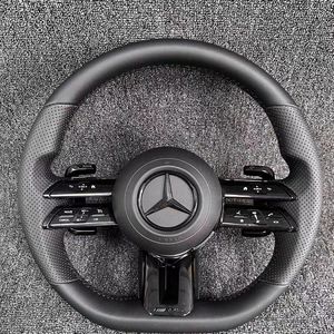 Volant de voiture en cuir élégant pour <span class=keywords><strong>Mercedes</strong></span> ML350 ML400 R320 R350 R400 C180 Facelift Upgrade - Product Image 1