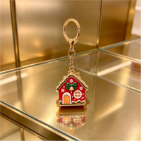 Porte-clés de Noël 3D personnalisé en gros, style créateur, motifs fantaisie (LL, renne, bonhomme de neige, arbre), cadeau de fêtes, fourniture
