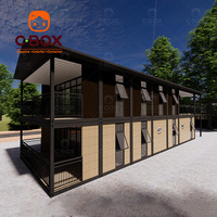 Cbox Villa Prefabbricata di Lusso Personalizzata a Due Piani, Hotel, Ristorante, Bar, Caffè con Parcheggio, Casa Modulare in Container