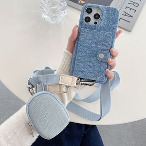 <span class=keywords><strong>Porte</strong></span>-cartes en cuir de <span class=keywords><strong>luxe</strong></span> pour iPhone 16 15 14 Pro Max avec bandoulière - Product Image 6