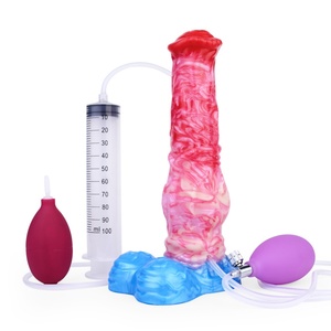 NNSX Big Girth Animal <b>Dildo</b> Horse Cock Inflatable Anal Plug Ejaculating and Inflating Anal <b>Dildo</b> Sex Toys for Women Men - Product Image 1