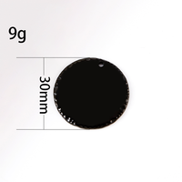 Ywyougang 4 Kleuren Ronde Gegolfde Rand Charm, RVS Gepersonaliseerde Gegraveerde Blanko Label voor DIY Ketting Handwerk