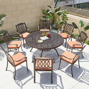 ết Kiệm Không Gian Đúc Nhôm <span class=keywords><strong>Patio</strong></span> Set Đồ Nội Thất Sân Vườn Bên Ngoài Ban Công Sang Trọng Ăn Uống Bàn Tròn <span class=keywords><strong>8</strong></span> Chỗ Ngồi Ghế Ăn Uống - Product Image 4