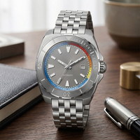 Montre mécanique automatique de sport de luxe GUANQIN pour homme, 45 mm, verre saphir, résistance à l'eau 3 ATM, boîtier en alliage d'acier inoxydable, charme