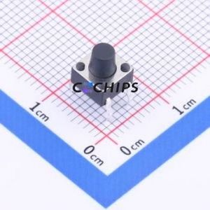 K2-6639DP-G3SW-04 Tactile Switch Through hole Component (THT)-4P,6x6mm Switch 1.8N Through Hole 6mm 6mm - Product Image 1