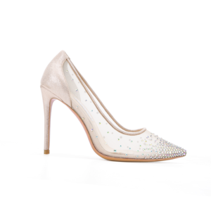 Personalizza logo privato cuspide all'ingrosso perfetta bella moda fatta a mano elegante strass scarpa da <span class=keywords><strong>sposa</strong></span> bianca per la <span class=keywords><strong>sposa</strong></span> - Product Image 1