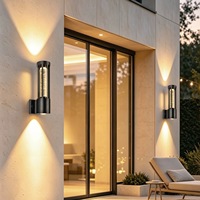 Applique murale LED à bulles de cristal 12 pouces 15W IP65 étanche blanc chaud 3000K Lumière décorative pour jardin et terrasse