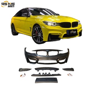 Pour BMW Série 3 GT Modifié M4 Style Kit de carrosserie Boucle de <span class=keywords><strong>pare</strong></span>-chocs avant d'origine Plastique PP Matériel <span class=keywords><strong>Pare</strong></span>-chocs de voiture Kit de conversion de voiture - Product Image 1