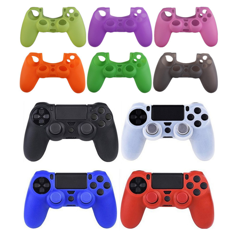 Multi-color <strong>Custom</strong> Anti Slip Protective Case for <strong>PS4</strong> Wireless Game <strong>Controller</strong> Silicon Cover <strong>Shell</strong>