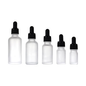30ML 50ML Cosmetic Package Square Clear Glass Pipette Flat <b>Serum</b> Bottles - Product Image 5