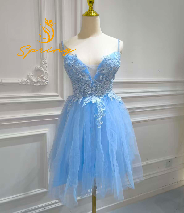 Short Puffy Blue Dresses - Elegant & Fun Fashion for All