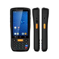 Terminal PDA portable robuste Android avec écran tactile de 4 pouces, clavier physique, IP66, lecteur de codes-barres 2D QR
