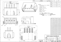 Conectores Horizontales SMT/SMD de 2-6 Pines con Paso de 2.54mm, Latón, IP20, ROHS, Resistentes a Altas Temperaturas, Carcasa LCP, 125V, PCB
