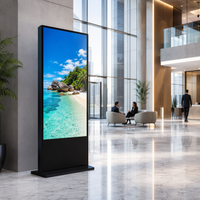 Pantalla Vertical Independiente para Carteles Digitales, Pantalla LCD Publicitaria con Wifi Integrado, Señalización Digital para Hoteles y Centros Comerciales