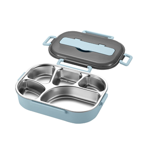 Lonchera Bento de Acero Inoxidable Reutilizable a Prueba de Fugas con Logotipo Personalizado, Contenedor de Alimentos para Preparación de Comidas OEM ODM, Empaque de Marca Privada - Product Image 1