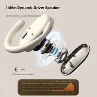 Nouveaux écouteurs sportifs sans fil OWS Blue 526y à port ouvert, rotatifs, à porter à gauche/droite, avec commande vocale Bluetooth 5.4