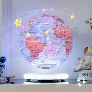 Từ bay lên dẫn toàn cầu đèn mát công nghệ item với nổi Trái Đất bóng Nhà văn phòng kệ sách bàn trang trí nội thất làm bằng kim loại nhựa - Product Image 2