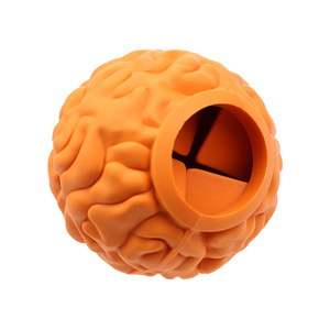 Educational Treat Dispensing Ball For Dogs Chewable Rubber Teeth Cleaning Toy <b>Bite</b> Resistant Medium Size Pet Chew Toys - Product Image 2