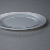 Elégante assiette rétro ronde en mélamine de 7 pouces du fabricant, résistante et lavable au lave-vaisselle pour le service alimentaire au restaurant