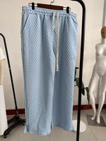 Ensemble de survêtement décontracté 2 pièces pour homme, tricot texturé effet diamant, col polo à revers, haut à manches longues et pantalon large – Collection 2026 à succès