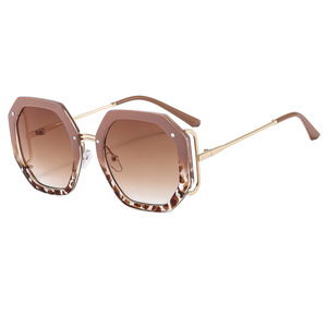 Psn Octagonal <b>Sunglasses</b> Full Rim <b>Gradient</b> Lens UV400 Women Fashion Party Glasses - Product Image 4