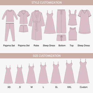 Ensemble de pyjama en modal bleu marine doux et élastique pour femme – Vente en gros - Product Image 5