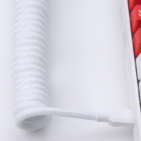 Câble de clavier mécanique USB C enroulé tressé en nylon durable