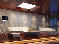 MOI Deco Panneaux muraux décoratifs 3D en PVC imperméable à l'eau Panneau mural sans colle pour la redécoration des murs intérieurs