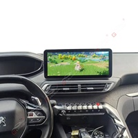 Autoradio Android 4G LTE 12,3" pour Peugeot 3008 4008 5008 2017-2020, Stéréo Multimédia Auto sans Fil avec Navigation GPS