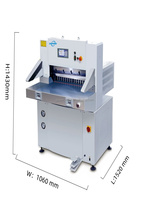 DAPENG Usine Vente Directe 68 cm Petite Taille Double Hydraulique Robuste Servo Contrôle Papier Machine De Découpe
