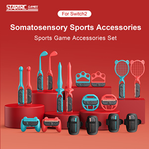 Set de Deportes y Fitness 18 en 1 para <span class=keywords><strong>Nintendo</strong></span> <span class=keywords><strong>Switch</strong></span> 2, Controlador de Juego <span class=keywords><strong>con</strong></span> Sensor de Movimiento, Cableado, de Plástico, Sable de Luz, Raqueta de Tenis, Carreras - Product Image 5