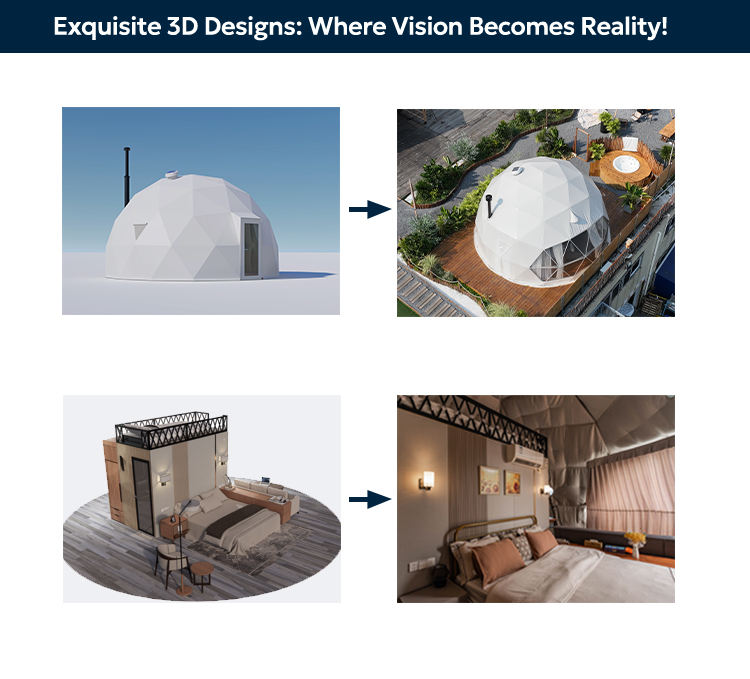 Seasons Igloo Geodesic Dome Tent Glamping Domes 6m