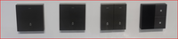 VNX Uk Standard Application domestique Contrôle de la lumière 1 voie ou 2 voies 2 groupes Bouton poussoir électrique Interrupteur mural