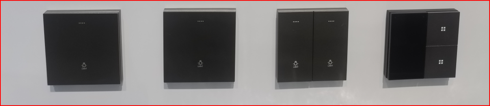 VNX Uk Standard Home Application Light Control 1 Way or 2 Way 2 Gang Power Push Button Wall Switch Electrical