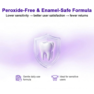 Luxsmile Strip Pemutih Gigi 9d Mint Dissolvable Non Sensitif V34 Pap Private Label Strip Pemutih Gigi Ungu - Product Image 3